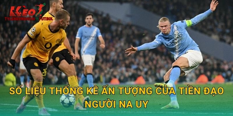 Số liệu thống kê ấn tượng của tiền đạo người Na Uy