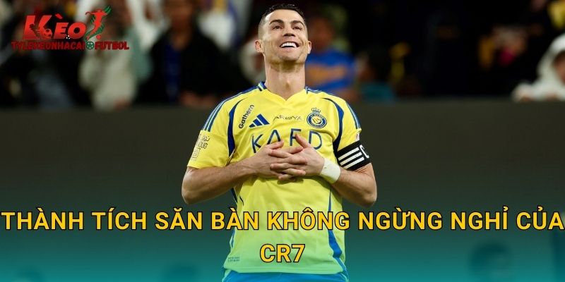 Thành tích săn bàn không ngừng nghỉ của CR7